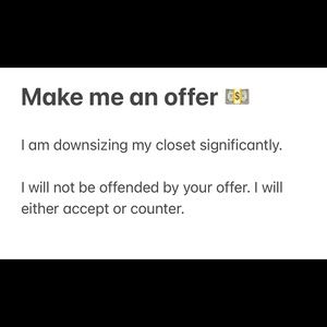 PLEASE MAKE ME AN OFFER